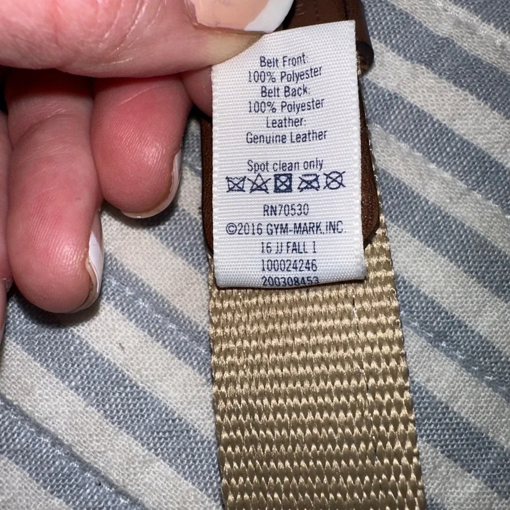 Janie and Jack Boys Navy Dog Embroidered Canvas Leather Belt 2T 3T 100024246
